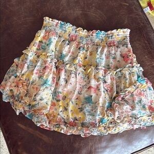 Urban outfitters frilly ruffle skirt